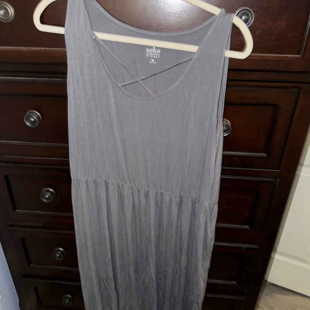 Gray Sleeveless Dress